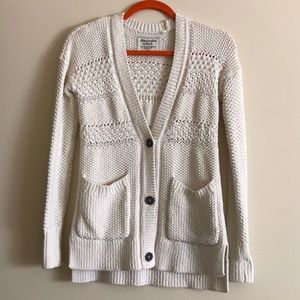 White cardigan, size XS